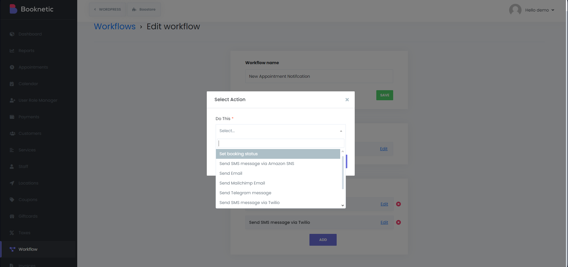 Workflow module